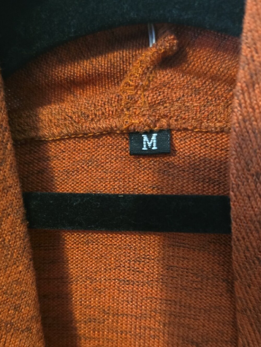Women’s Open-Front Rust Cardigan Sweater - Picture 2 of 4